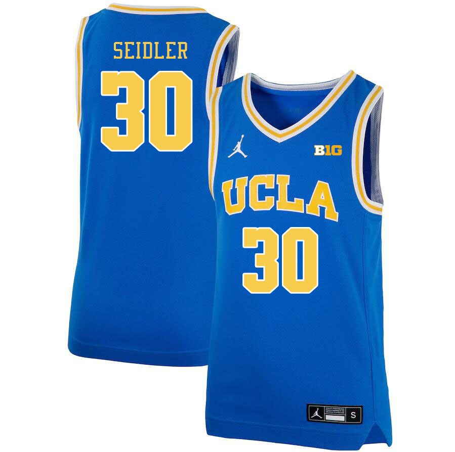 UCLA Bruins #30 Jack Seidler Big 10 Conference College Basketball Jerseys Stitched Sale-Royal